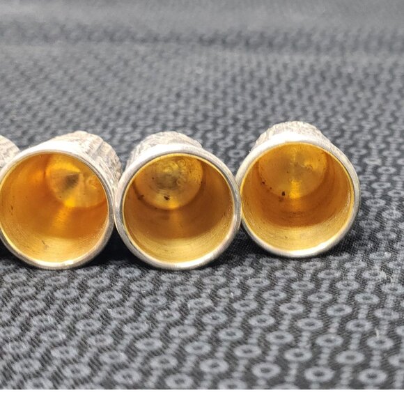 Antique Simons Bros. Sterling Silver Thimble Lot of 8 – U.S. State Series (.925) - Picture 7 of 11